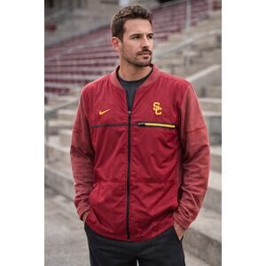 Nike Shield USC Trojans Full Zip Jacket Cardinal Gold Size XL Windbreaker